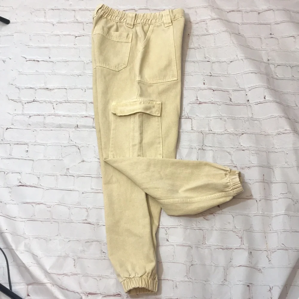 💙PacSun Yellow Tan Cargo Joggers - Picture 8 of 8